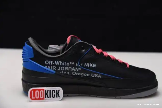 Cheap LUCY SP Black DJ4375-004 Blue Retro Jordan 2 Off-White Low 0407